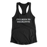 I've Been To Charlotte Women's Racerback Tank-Allegiant Goods Co. Vintage Sports Apparel