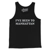 I've Been To Manhattan Men/Unisex Tank Top-Black-Allegiant Goods Co. Vintage Sports Apparel