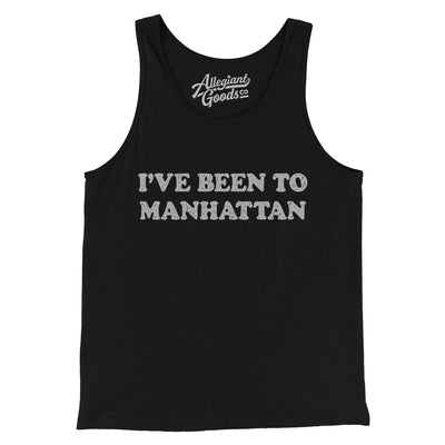I've Been To Manhattan Men/Unisex Tank Top-Black-Allegiant Goods Co. Vintage Sports Apparel