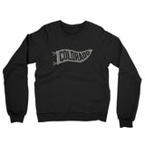 Colorado Pennant Midweight French Terry Crewneck Sweatshirt-Black-Allegiant Goods Co. Vintage Sports Apparel
