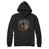 Cooke City Montana Retro Badge Hoodie-Allegiant Goods Co. Vintage Sports Apparel