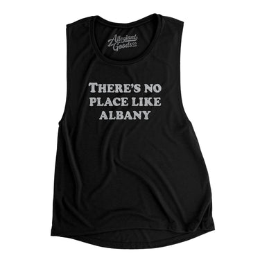 There's No Place Like Albany Women's Flowey Scoopneck Muscle Tank-Allegiant Goods Co. Vintage Sports Apparel