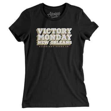 Victory Monday New Orleans Women's T-Shirt-Allegiant Goods Co. Vintage Sports Apparel