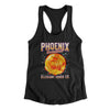 Phoenix Basketball Throwback Mascot Women's Racerback Tank-Black-Allegiant Goods Co. Vintage Sports Apparel