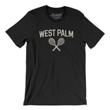 West Palm Tennis Men/Unisex T-Shirt-Black-Allegiant Goods Co. Vintage Sports Apparel