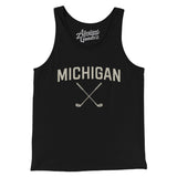 Michigan Golf Men/Unisex Tank Top-Black-Allegiant Goods Co. Vintage Sports Apparel