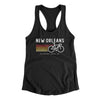 New Orleans Cycling Women's Racerback Tank-Black-Allegiant Goods Co. Vintage Sports Apparel