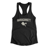 Narrangansett Pickleball Women's Racerback Tank-Black-Allegiant Goods Co. Vintage Sports Apparel
