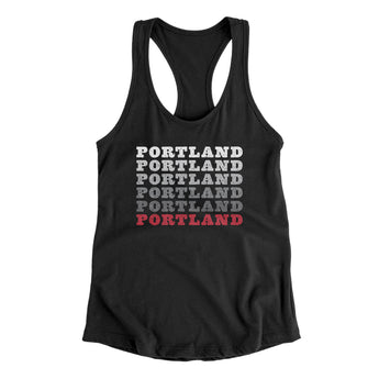 Portland Repeat Women's Racerback Tank-Allegiant Goods Co. Vintage Sports Apparel
