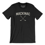Mackinac Golf Men/Unisex T-Shirt-Black-Allegiant Goods Co. Vintage Sports Apparel