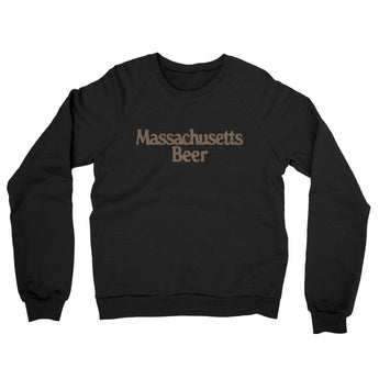 Massachusetts Beer Midweight French Terry Crewneck Sweatshirt-Allegiant Goods Co. Vintage Sports Apparel