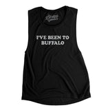 I've Been To Buffalo Women's Flowey Scoopneck Muscle Tank-Black-Allegiant Goods Co. Vintage Sports Apparel