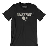 Coeur D'alene Pickleball Men/Unisex T-Shirt-Black-Allegiant Goods Co. Vintage Sports Apparel