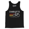 Charlotte Cycling Men/Unisex Tank Top-Black-Allegiant Goods Co. Vintage Sports Apparel