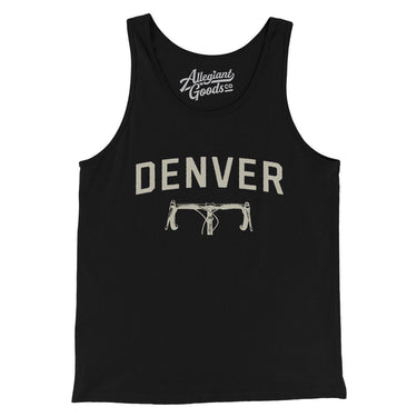 Denver Cycling Men/Unisex Tank Top-Black-Allegiant Goods Co. Vintage Sports Apparel