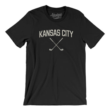Kansas City Golf Men/Unisex T-Shirt-Black-Allegiant Goods Co. Vintage Sports Apparel