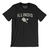 Illinois Pickleball Men/Unisex T-Shirt-Black-Allegiant Goods Co. Vintage Sports Apparel