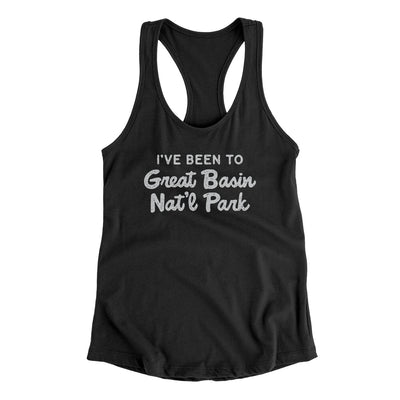 I've Been To Great Basin National Park Women's Racerback Tank-Black-Allegiant Goods Co. Vintage Sports Apparel