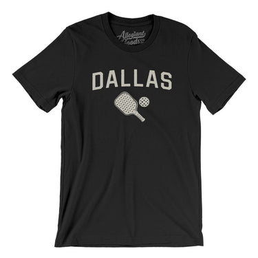 Dallas Pickleball Men/Unisex T-Shirt-Black-Allegiant Goods Co. Vintage Sports Apparel