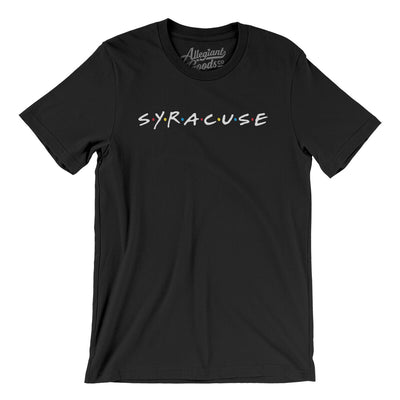 Syracuse Friends Men/Unisex T-Shirt-Black-Allegiant Goods Co. Vintage Sports Apparel