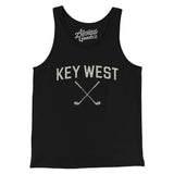 Key West Golf Men/Unisex Tank Top-Black-Allegiant Goods Co. Vintage Sports Apparel