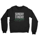 Sunday Funday New York Midweight French Terry Crewneck Sweatshirt-Allegiant Goods Co. Vintage Sports Apparel