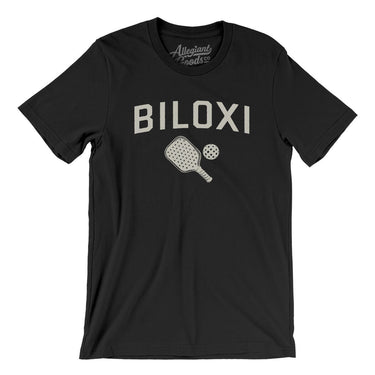 Biloxi Pickleball Men/Unisex T-Shirt-Black-Allegiant Goods Co. Vintage Sports Apparel