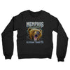 Memphis Basketball Throwback Mascot Midweight French Terry Crewneck Sweatshirt-Black-Allegiant Goods Co. Vintage Sports Apparel