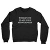 There's No Place Like Minneapolis Midweight French Terry Crewneck Sweatshirt-Black-Allegiant Goods Co. Vintage Sports Apparel