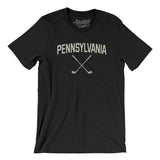 Pennsylvania Golf Men/Unisex T-Shirt-Black-Allegiant Goods Co. Vintage Sports Apparel