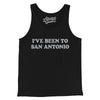 I've Been To San Antonio Men/Unisex Tank Top-Black-Allegiant Goods Co. Vintage Sports Apparel