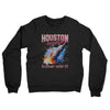 Houston Basketball Throwback Mascot Midweight French Terry Crewneck Sweatshirt-Black-Allegiant Goods Co. Vintage Sports Apparel
