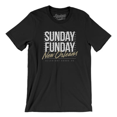 Sunday Funday New Orleans Men/Unisex T-Shirt-Black-Allegiant Goods Co. Vintage Sports Apparel