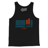 Heber City Utah in Black Color