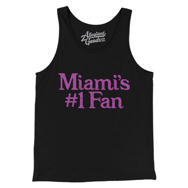 Miami's Number 1 Fan Men/Unisex Tank Top-Allegiant Goods Co. Vintage Sports Apparel