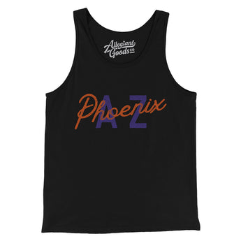 Phoenix Az Overprinted Men/Unisex Tank Top-Allegiant Goods Co. Vintage Sports Apparel