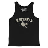 Albuquerque Pickleball Men/Unisex Tank Top-Black-Allegiant Goods Co. Vintage Sports Apparel