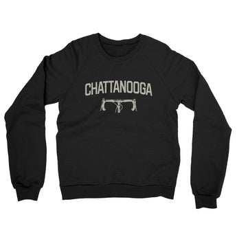 Chattanooga Cycling Midweight French Terry Crewneck Sweatshirt-Black-Allegiant Goods Co. Vintage Sports Apparel