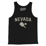 Nevada Pickleball Men/Unisex Tank Top-Black-Allegiant Goods Co. Vintage Sports Apparel