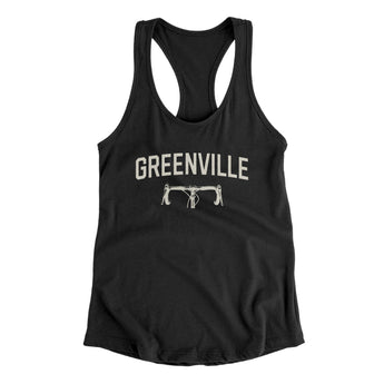 Greenville Cycling Women's Racerback Tank-Black-Allegiant Goods Co. Vintage Sports Apparel