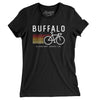 Buffalo Cycling Women's T-Shirt-Black-Allegiant Goods Co. Vintage Sports Apparel