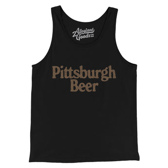 Pittsburgh Beer Men/Unisex Tank Top-Black-Allegiant Goods Co. Vintage Sports Apparel