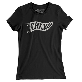 Chicago Pennant Women's T-Shirt-Allegiant Goods Co. Vintage Sports Apparel