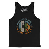 Santa Fe New Mexico Retro Badge Men/Unisex Tank Top-Black-Allegiant Goods Co. Vintage Sports Apparel