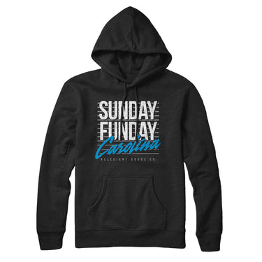 Sunday Funday Carolina Hoodie-Allegiant Goods Co. Vintage Sports Apparel