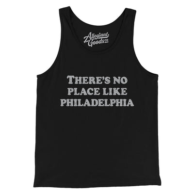 There's No Place Like Philadelphia Men/Unisex Tank Top-Black-Allegiant Goods Co. Vintage Sports Apparel