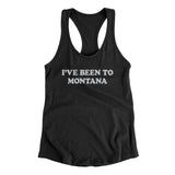 I've Been To Montana Women's Racerback Tank-Black-Allegiant Goods Co. Vintage Sports Apparel