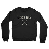 Coos Bay Golf Midweight French Terry Crewneck Sweatshirt-Black-Allegiant Goods Co. Vintage Sports Apparel