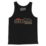 Scottsdale Mountain Sunset Men/Unisex Tank Top-Black-Allegiant Goods Co. Vintage Sports Apparel