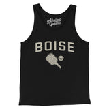 Boise Pickleball Men/Unisex Tank Top-Black-Allegiant Goods Co. Vintage Sports Apparel